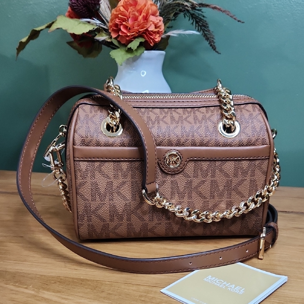 MICHAEL Michael Kors Blaire Extra Small Logo Duffle Crossbody Bag NWT